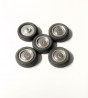 5 roues complètes - Chrome - Alu et White Metal - Ech 1:43