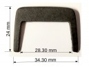 Capote en résine - Noir - 34.30 x 24 mm - Ech 1:43