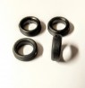 4 Pneus en résine souples - ø15mm - Ech 1:43