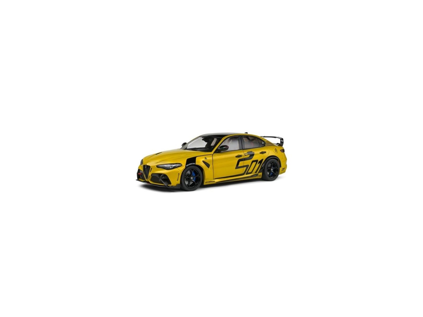 Marketplace : ALFA ROMEO Giulia GTA Nagemaakt 2022 jaune - Solido - 1:18