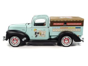 Marketplace : FORD Truck 1940 Vert et noir MONOPOLY - American Muscle - 1:18