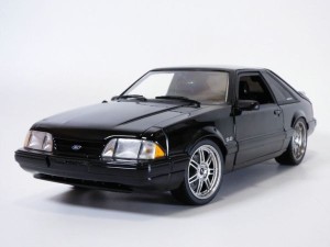 Marketplace : FORD Mustang 5.0 LX 1990 Noir DETROIT SPEED - GMP - 1:18