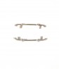 Pare-chocs AV/AR  - DELAHAYE 175 Paramerica N°04 - White Metal - Ech 1:43