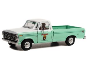 Marketplace : FORD F-100 1975 Forest OREST SERVICE GREEN - Greenlight - 1:18