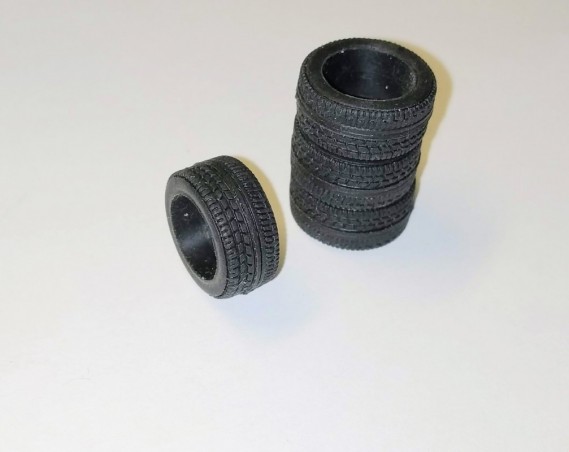 4 Pneus 14.5 X 10 X 6mm  - Résine souple