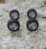 4 roues complètes SAAB 900 - Jantes ø10.20mm + Insert + Pneus - Ech. 1:43