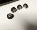 4 roues complètes - Jantes ø9.50 mm + insert + pneus - Ech. 1:43