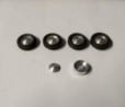 4 roues complètes - Jantes ø9.50 mm + insert + pneus - Ech. 1/43