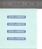 Décalcomanie de la Gendarmerie - Ech. 1:43 - Lot de 4