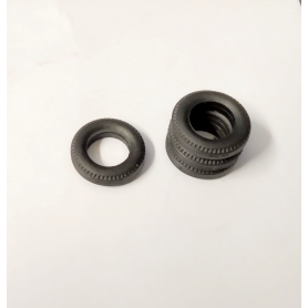 Pneus en résine souple - ø15mm Ép 3.50mm - Ech 1:43 - Par 4