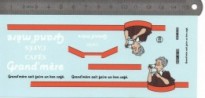 Décalcomanie "Café Grand mère" - 1/43ème