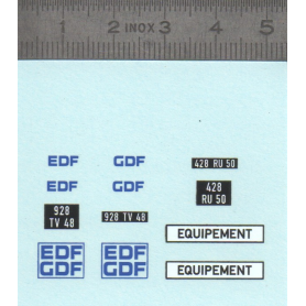 Décalcomanie "EDF GDF" 1/43ème