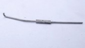 Ligne complète échappement - Long. 8.5 cm - Ech. 1/43ème - White Metal