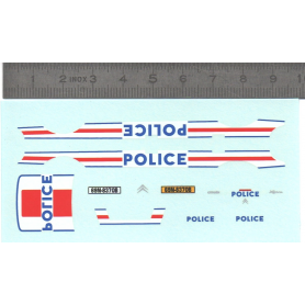 Décalcomanie - Citroën Xsara - POLICE - Ech. 1:43