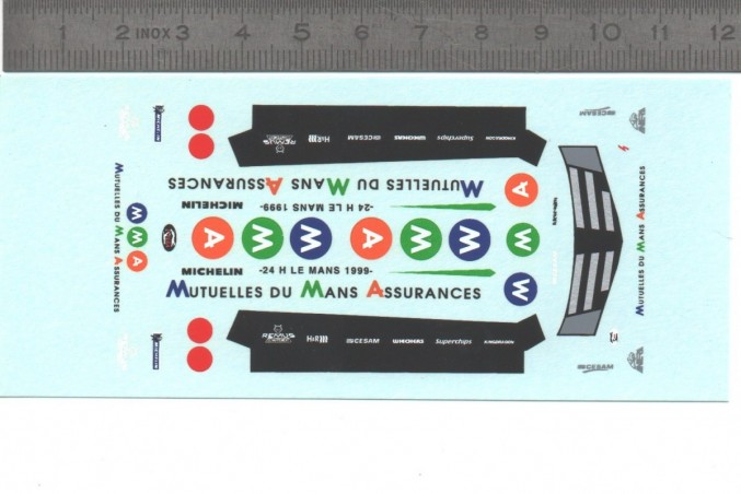 Décalcomanie - Renault Espace Sbarro 1999 - MMA - Ech. 1:43