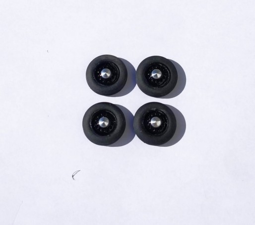 4 roues complètes - Hotchkiss - Noir - Ech. 1:43