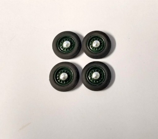 4 roues complètes - Hotchkiss - Vert - Ech. 1:43