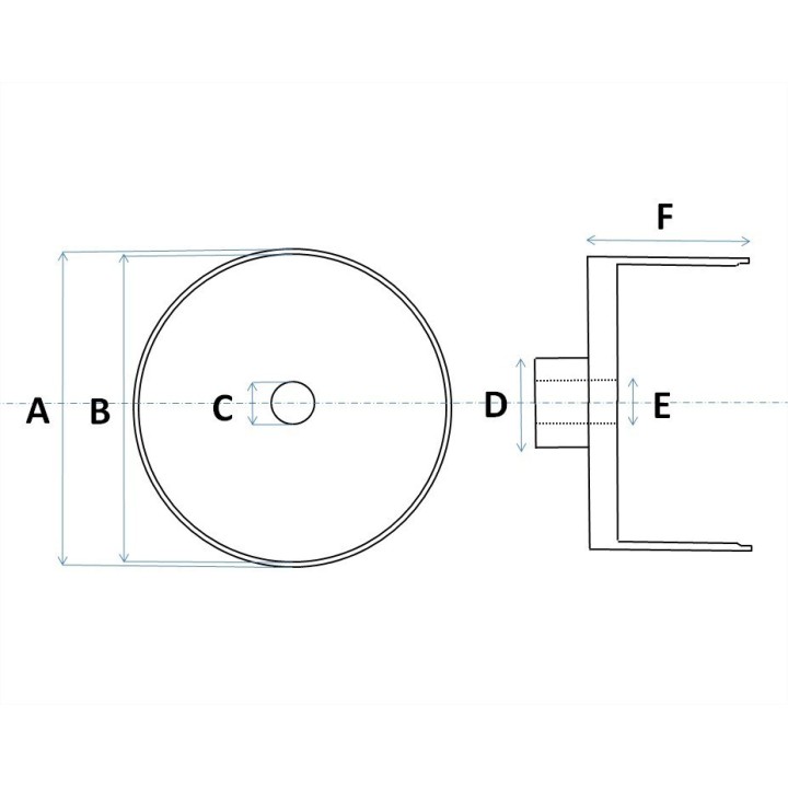 4 Jantes en Aluminium Ø8.80 MM