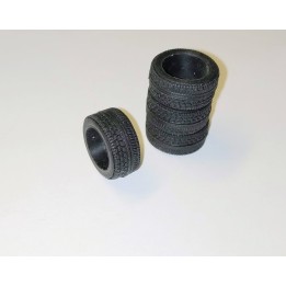 4 Pneus 14.5 X 10 X 6mm - Résine souple
