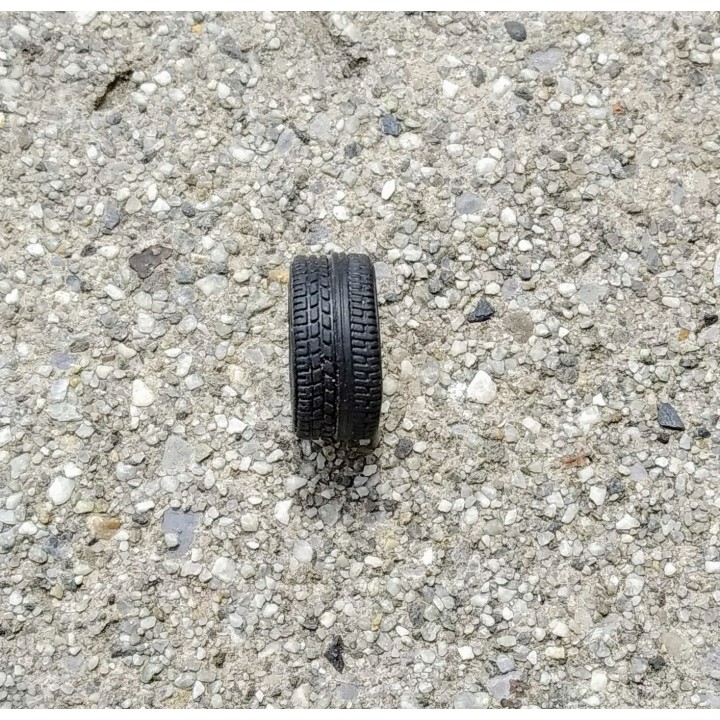 4 Pneus 14.5 X 10 X 6mm - Résine souple
