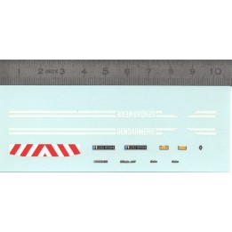 Décalcomanie "GENDARMERIE" Renault 21 - Ech 1:43