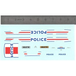 Décalcomanie - Citroën Xsara - POLICE - 1/43