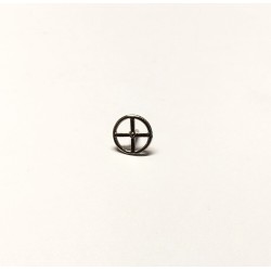 Volant en metal chromé - ø9.70 mm - Ech. 1:43