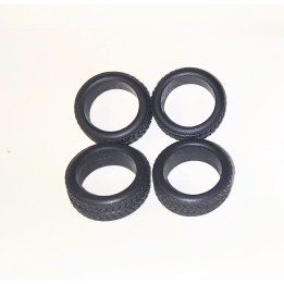 Pneus souples par 4 - ø intérieur 10.50mm - 1/43