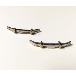 Peugeot 203 - Pare Chocs AV/AR - White Metal 1/43