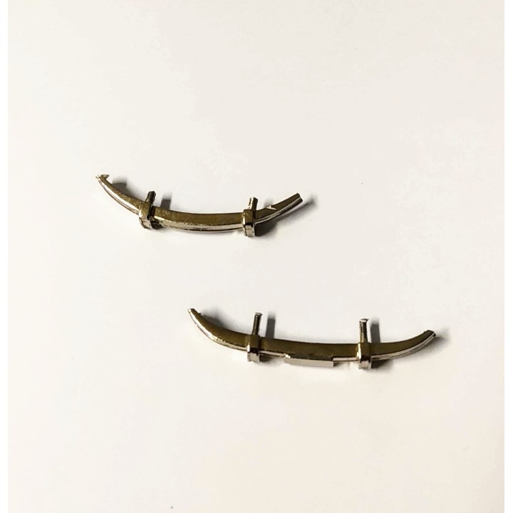 Peugeot 203 - Pare Chocs AV/AR - White Metal 1/43