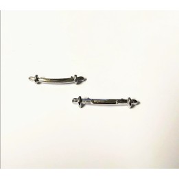 Peugeot 203 - Pare Chocs AV/AR - White Metal 1/43