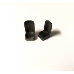 2 Sièges noir - Résine - Artisan43