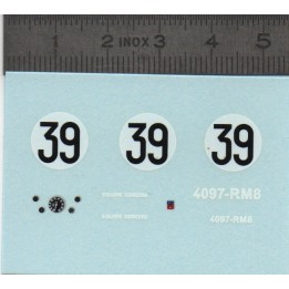 Décalcomanie - Simca Le Mans 1939 1:43