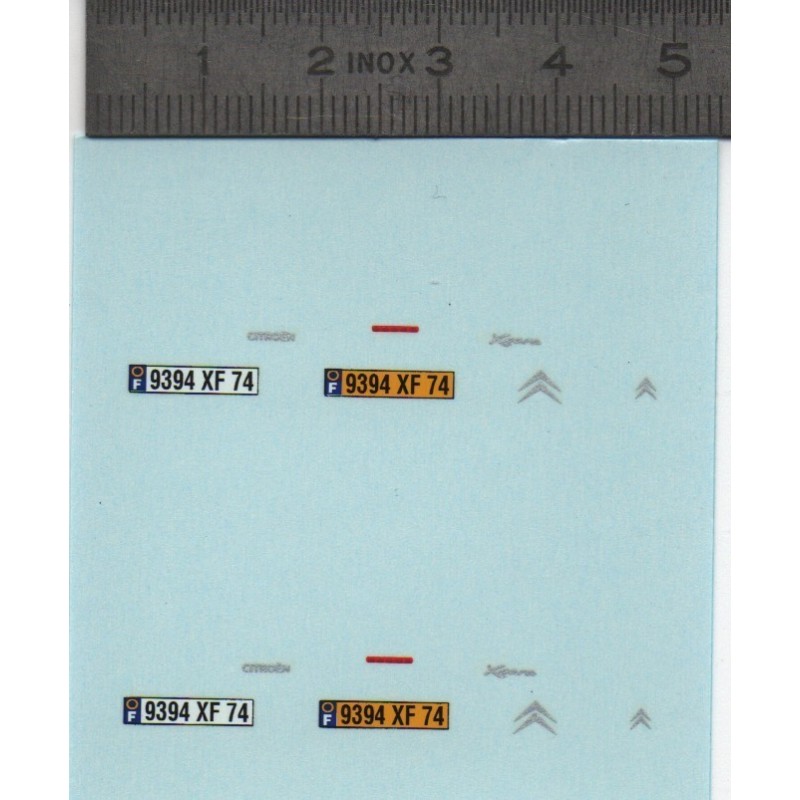 Décalcomanies / Autocollants Pour Modèles Réduits 1/43 - Thème Citroën BX, ZX, Evasion