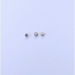 4 Poulies en laiton - ø 2.70 mm - Laiton + Chrome - X10