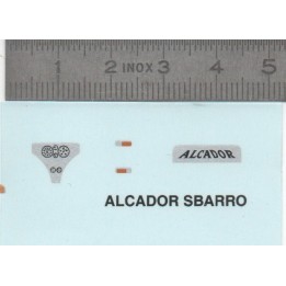 Décalcomanie Alcador Sbarro - 1/43