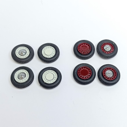 4 roues complètes Peugeot 402 - ø15.70 - Ech. 1:43