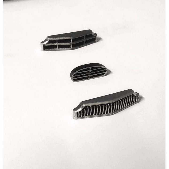 Calandre Peugeot 203 - 1/43 - Peint en résine