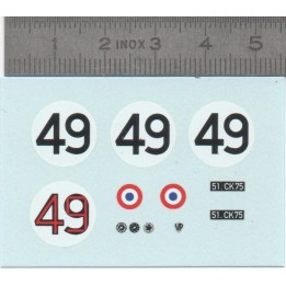 Décalcomanie N°49 - 1/43