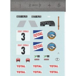 Décalcomanie DS N°3 Ronde Chamonix - 1/43