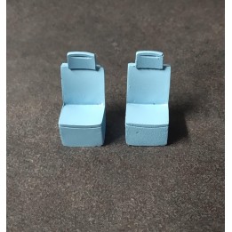 2 sièges Peugeot 806 Runabout - Résine - Bleu - 1/43