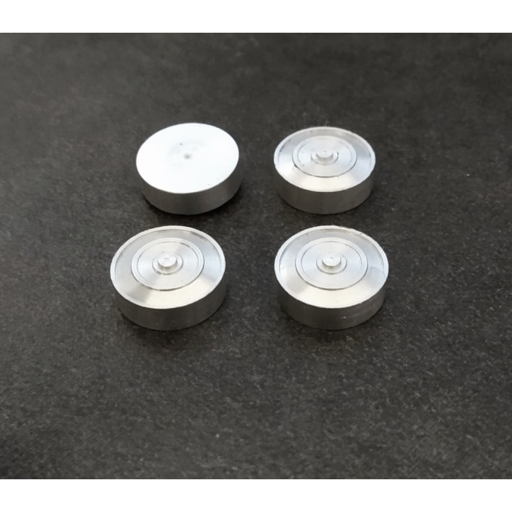 4 Flasques en Aluminium Ø 12mm X 3.50 mm - CPC 1/43