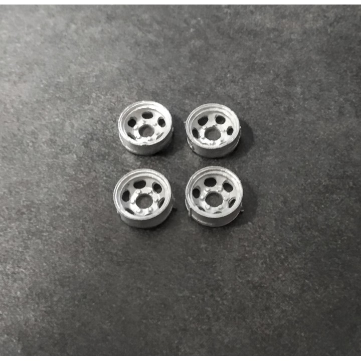 4 jantes 6 écrous en White Metal - ø11.50 mm