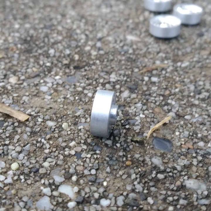Jantes en alu avec insert en white metal - Ech. 1:43 - ø9.50 mm