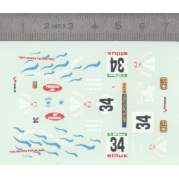 Décalques Rallye n°34 1/43