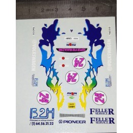 Décalques - Rallye n°24 avec publicité 1/43