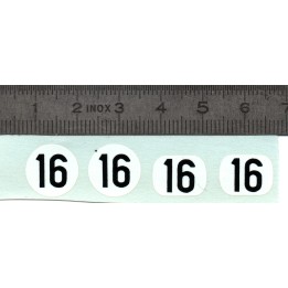 Décalques N°16 - X4 1/43