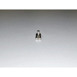 2 doubles sorties d'échappement - White Metal chromé 1/43