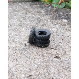 4 Pneus en résine souples - ø19mm - 1/43 | VoituresMiniatures.fr