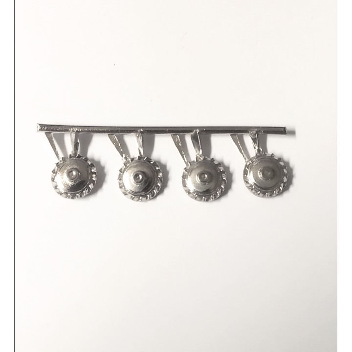 4 inserts pour Bugatti - White Metal Chromé - 1/43 | VoituresMiniatures.fr